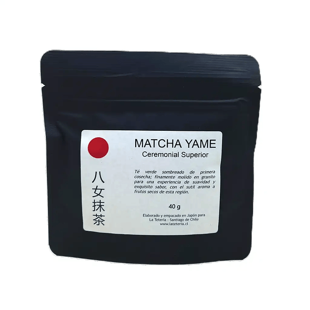 Matcha Japonés Ceremonial Superior Yame 40g - La Tetería - Té matcha grado ceremonial de Yame Japón